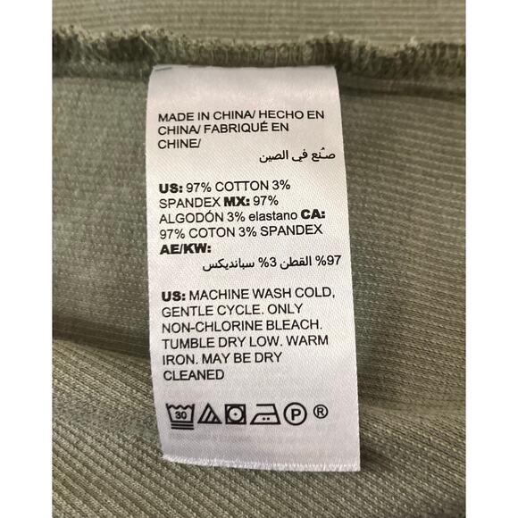 Chico's Zenergy Women's Green Abstract Full Zip Roll Slv Pocket Jacket SZ 2 US L - Picture 9 of 10